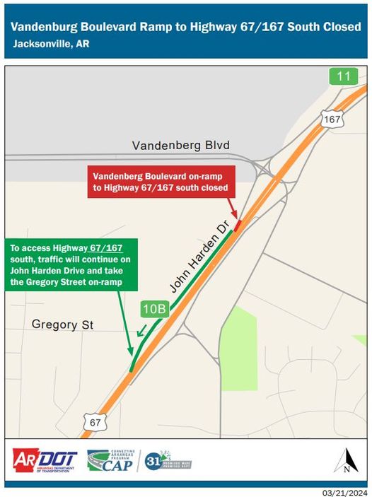 John Harden Drive New Traffic Patterns