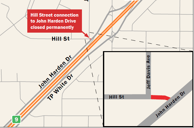 Hill Street Permanant road closure