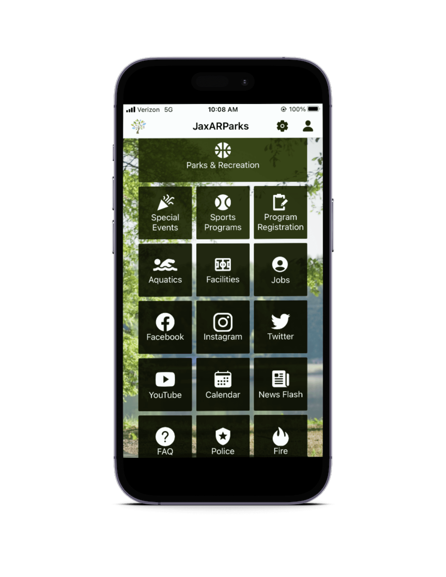Black iPhone App Homescreen