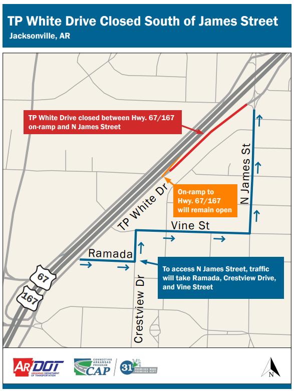 August 30 TP White Detour Map