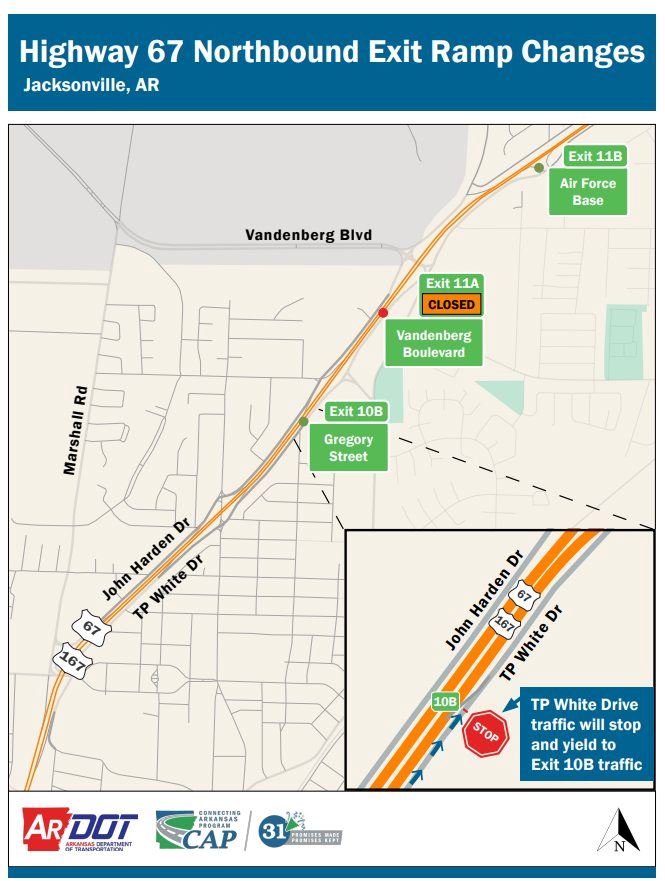 Exit Ramp Changes Map