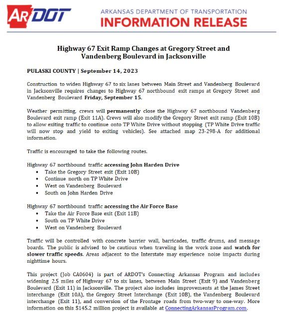 Exit Ramp Changes Release