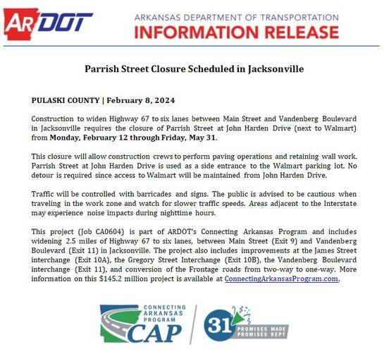 Parrish Street Closure_Feb2024