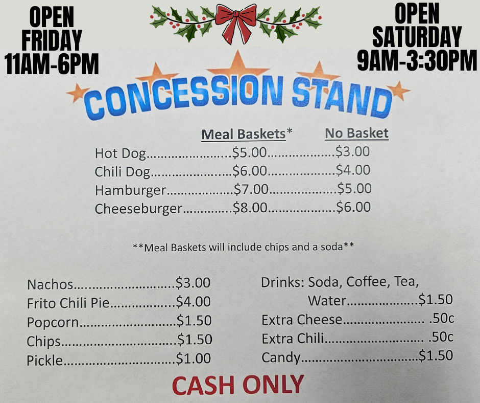Concession Menu