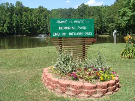 Jimmie White Park Sign